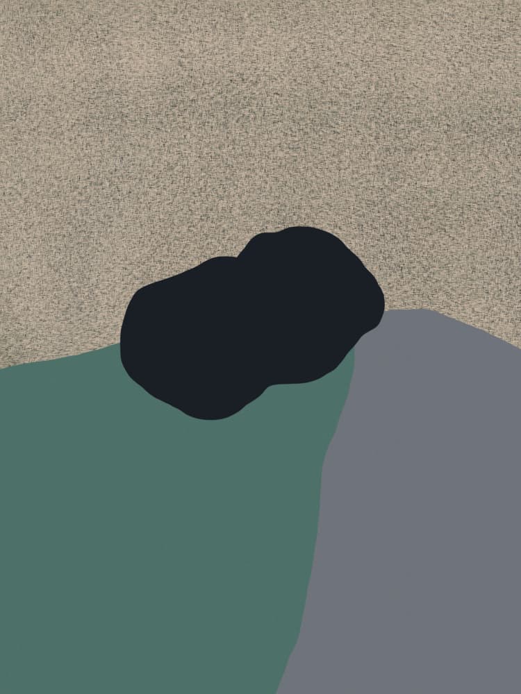 Calm Organic Shapes by Little Dean — canvas wall art
