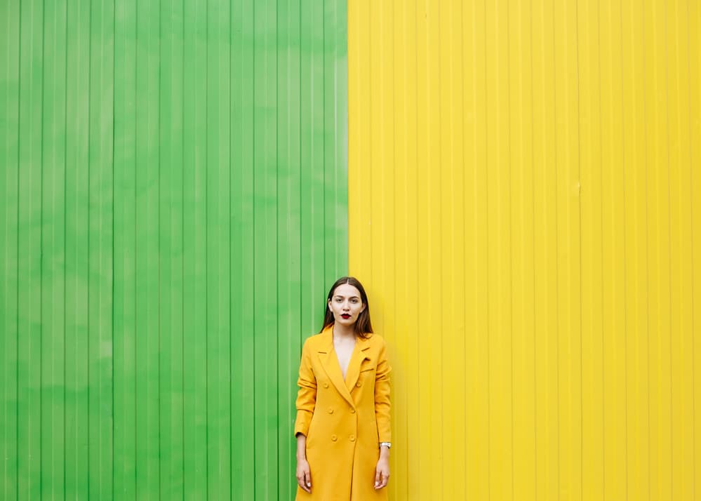 Vibrant Yellow Fashion by Tatiana Koshutina — canvas wall art