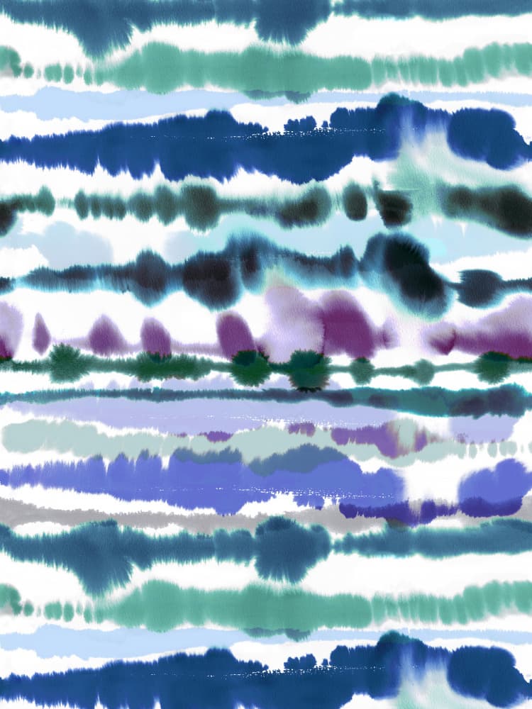 Abstract Watercolor Stripes by Ninola Design — canvas wall art