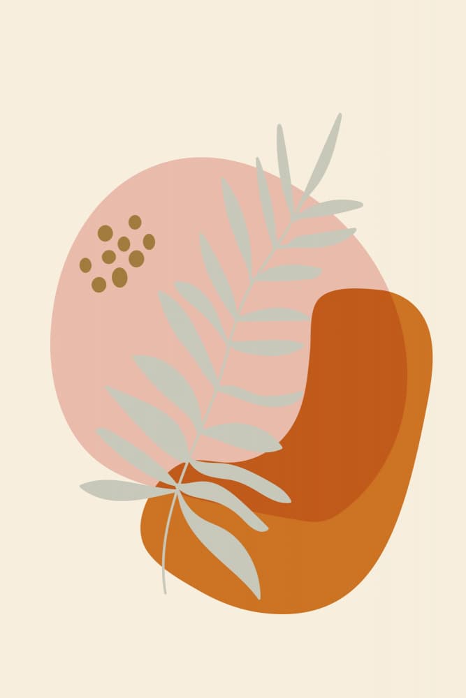 Blush Terracotta Botanicals by Dina Dankers — canvas wall art