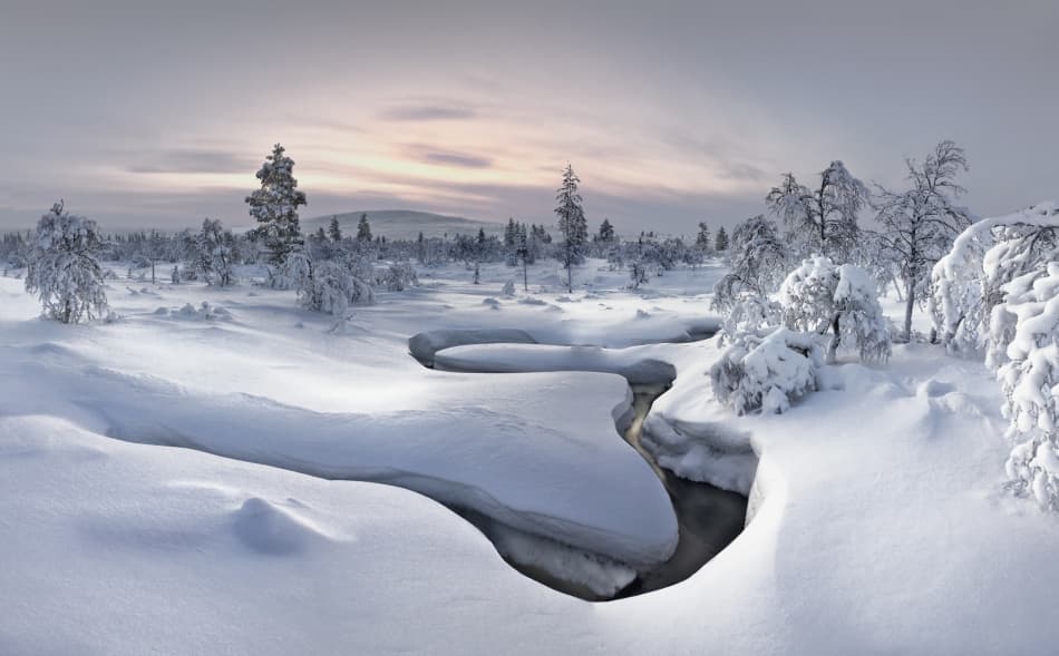 Serene Winter Wonderland by Christian Schweiger — canvas wall art