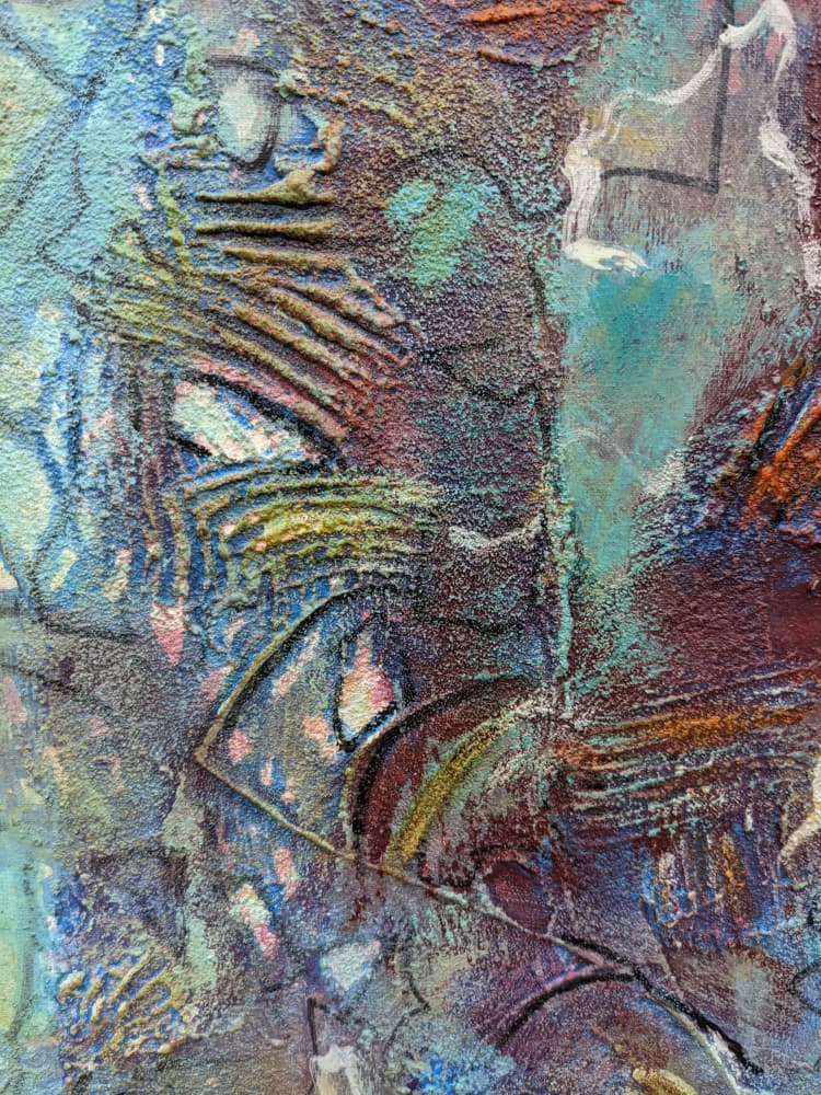 Vibrant Abstract Texture by Lena Kolambet — canvas wall art