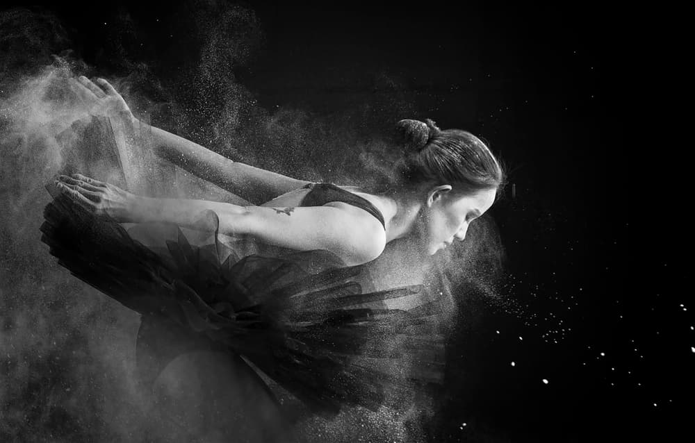 Graceful Powder Dance by Angela Muliani Hartojo — canvas wall art