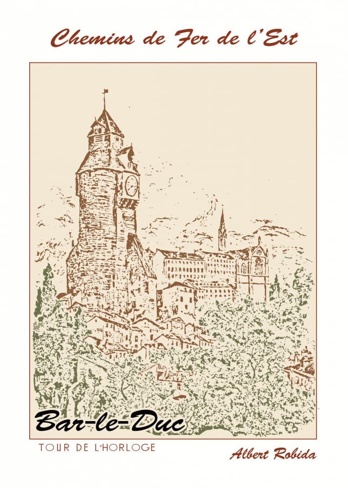 Bar-le-Duc Clock Tower by Doa Project — canvas wall art