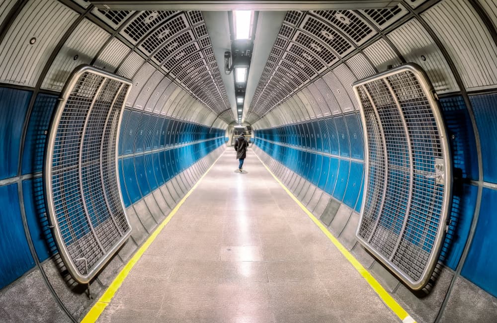 Deep Urban Tunnel by Juan Luis Seco — canvas wall art