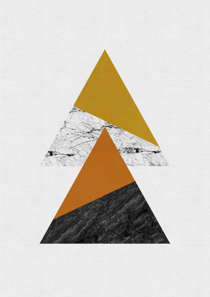 Modern Geometric Triangles by Orara Studio — canvas wall art