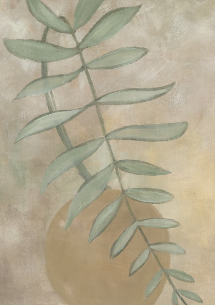 Soft Botanical Branch by Rosana Laiz Blursbyai — canvas wall art