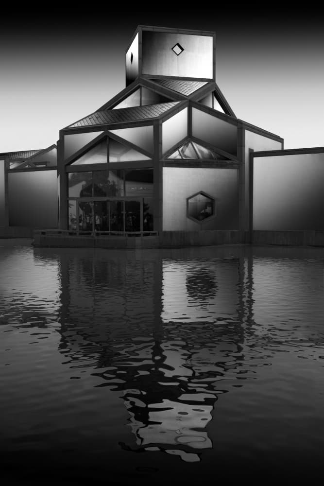 Modern Building Reflection by konglingming — canvas wall art
