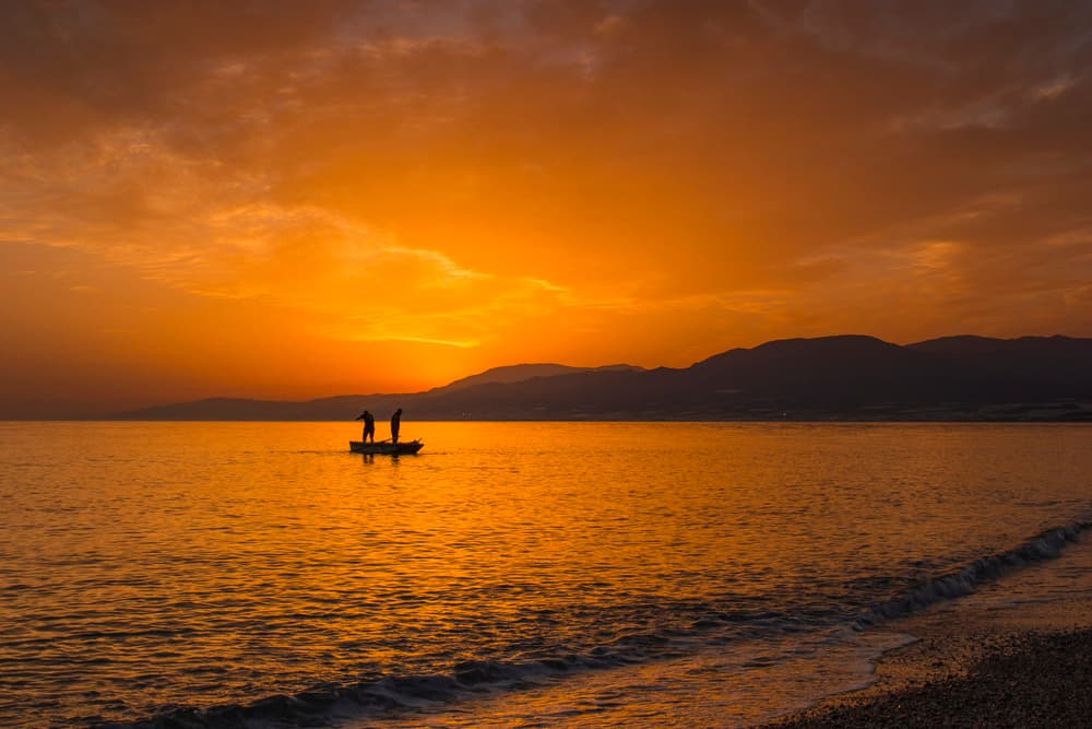 Golden Ocean Sunset by ADRIAN TUDOSE — canvas wall art