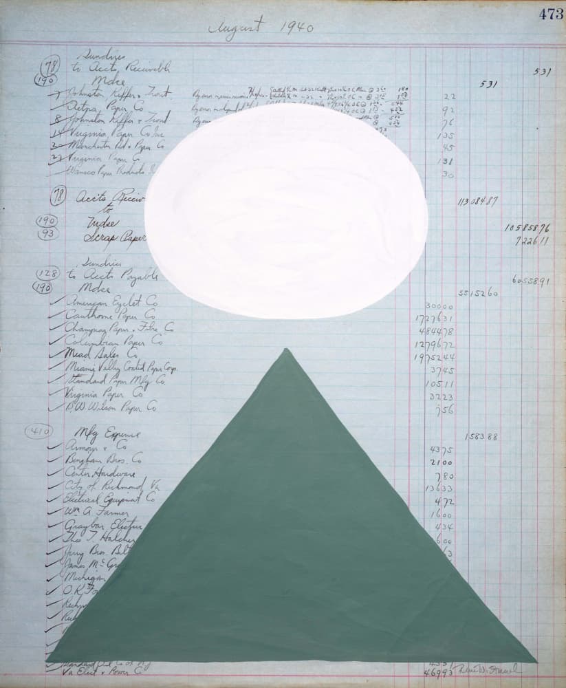 Geometric Shapes on Ledger by Renée Stramel — canvas wall art