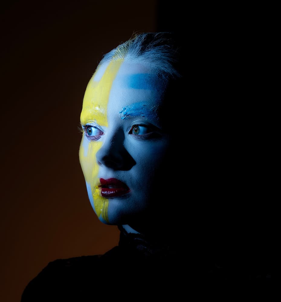 Bold Painted Portrait by Itzik Rabinovitz — canvas wall art