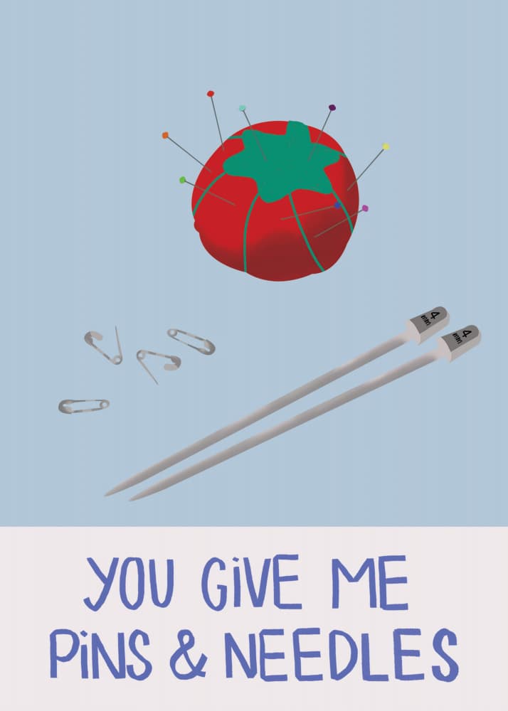 Pincushion Pins Needles by Charlotte Trudgett — canvas wall art