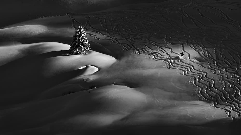 Winter Mountain Skiing by Peter Svoboda MQEP — canvas wall art