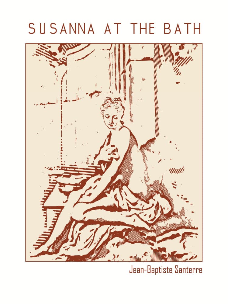 Serene Bathing Woman by Doa Project — canvas wall art