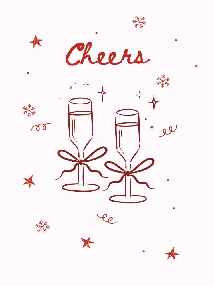 Cheers Champagne Celebration by Elizabeth C — canvas wall art