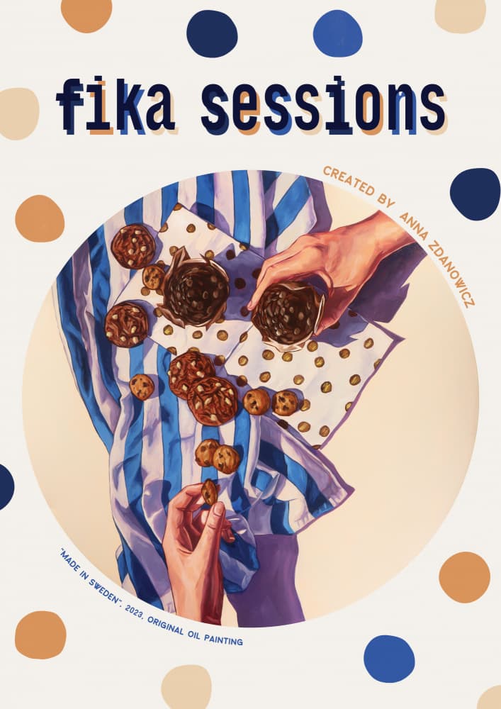 Fika Session Treats by Anna Zdanowicz — canvas wall art