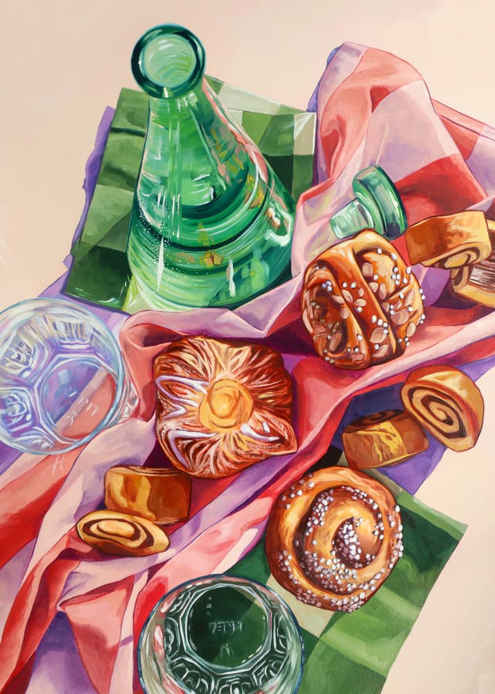 Sweet Morning Pastries by Anna Zdanowicz — canvas wall art