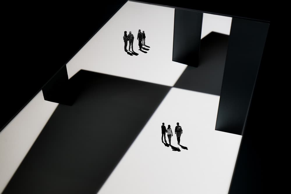 Figures In Contrast by Luc Vangindertael (laGrange) — canvas wall art