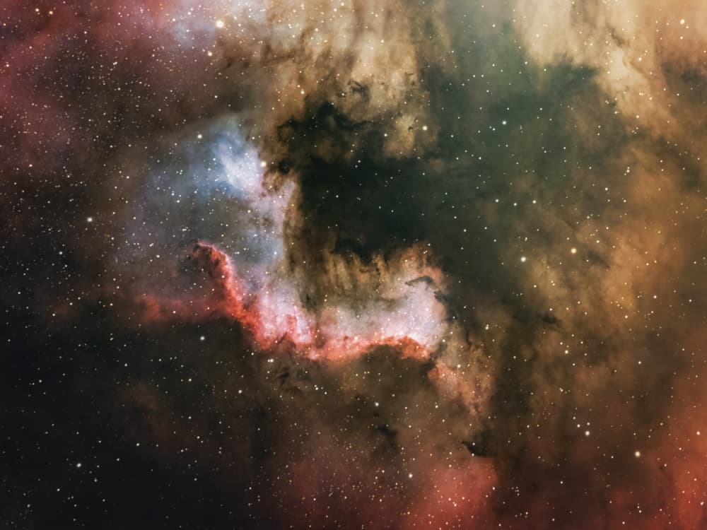 Vibrant Cosmic Nebula by Gregor Kresal — canvas wall art