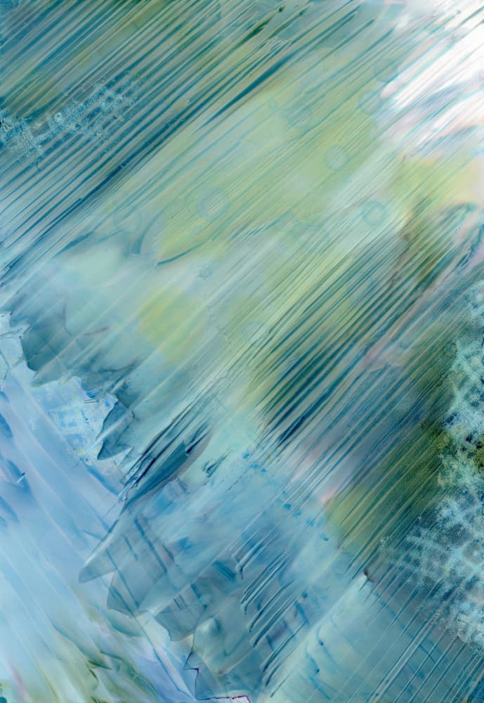 Liquid Teal Strokes by Breanna Megan Studio — canvas wall art