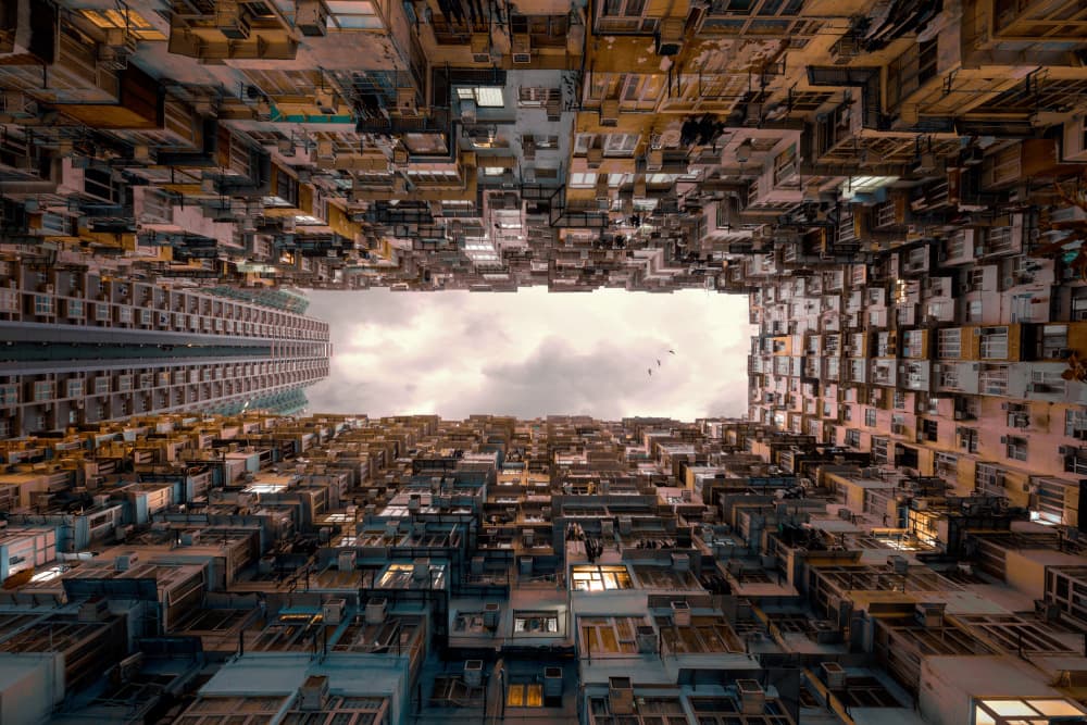 Urban Canyon View by Gary Perlow — canvas wall art