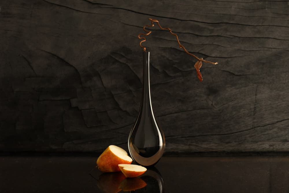 Elegant Vase and Cut Pear by Luiz Laercio — canvas wall art
