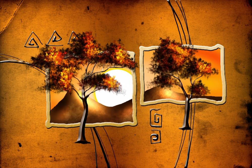 Savanna Sunset Glow by Rafal Kulik — canvas wall art