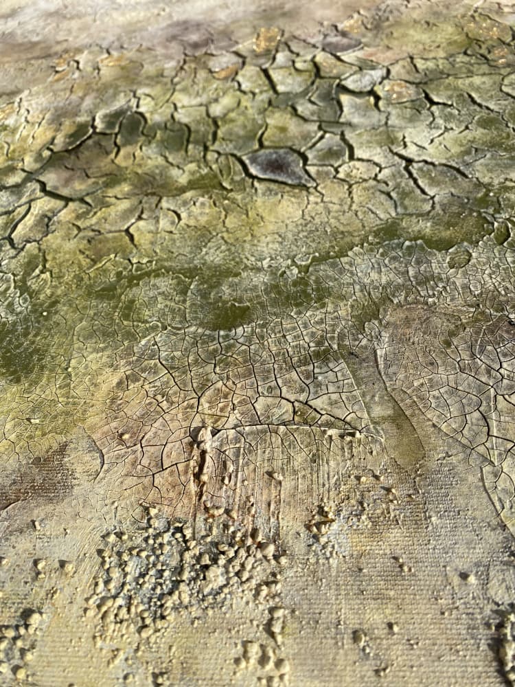Earthy Abstract Texture by Gabriela Aleksandra Szuba — canvas wall art