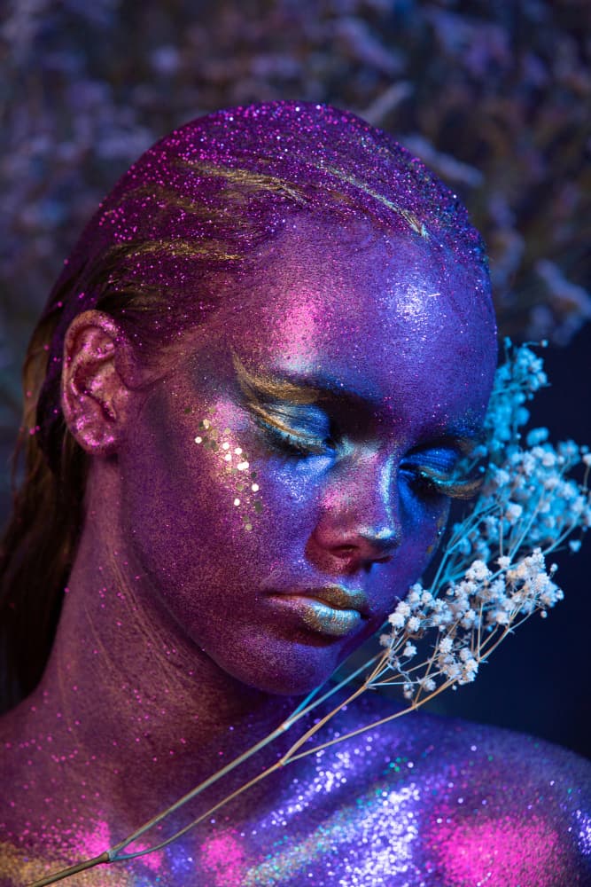 Purple Glitter Dream by Mihai Bogdan R — canvas wall art