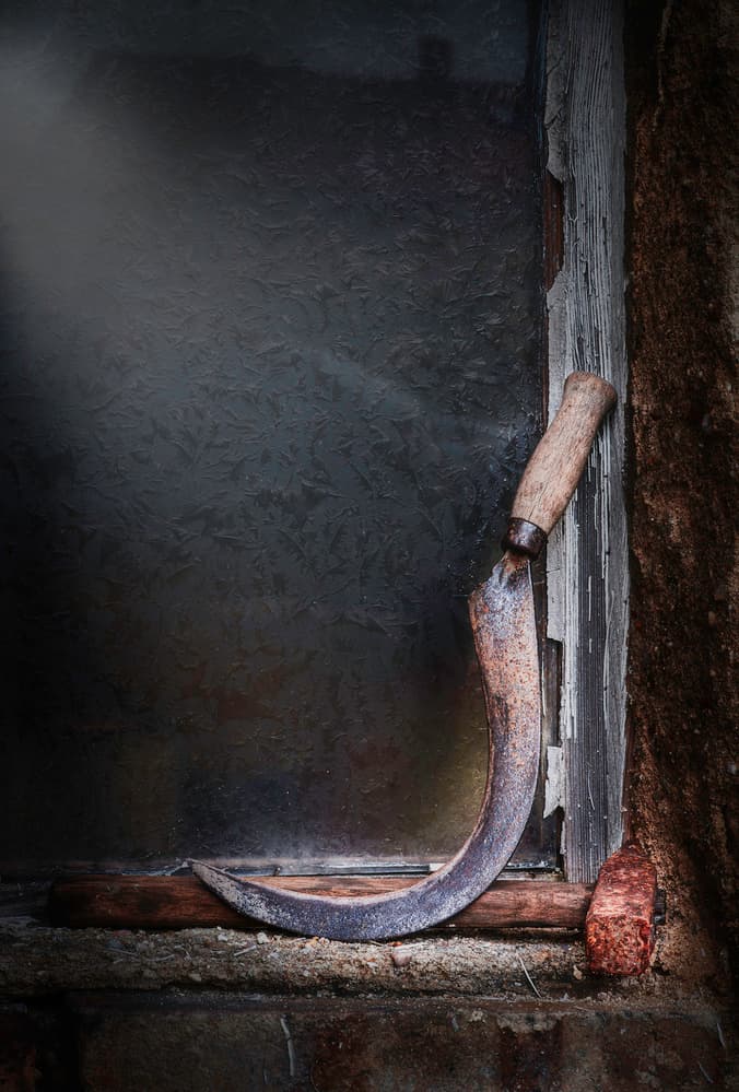 Old Rusty Sickle by Tom Pavlasek — canvas wall art