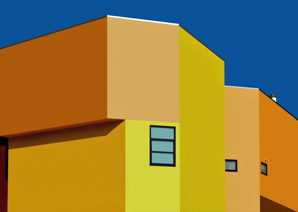 Vibrant Geometric Architecture by Arnon Orbach — canvas wall art