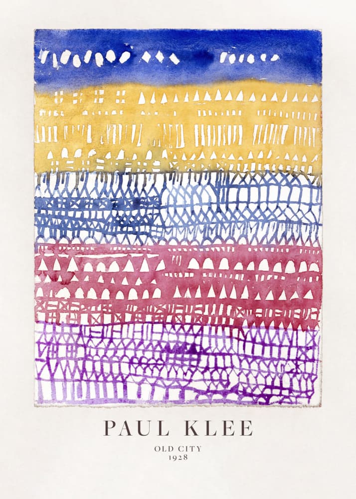 Old City by Paul Klee — canvas wall art
