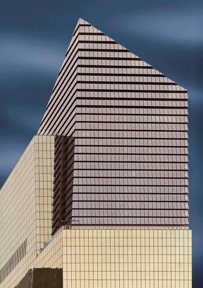 Angular Glass Skyscraper by Arnon Orbach — canvas wall art