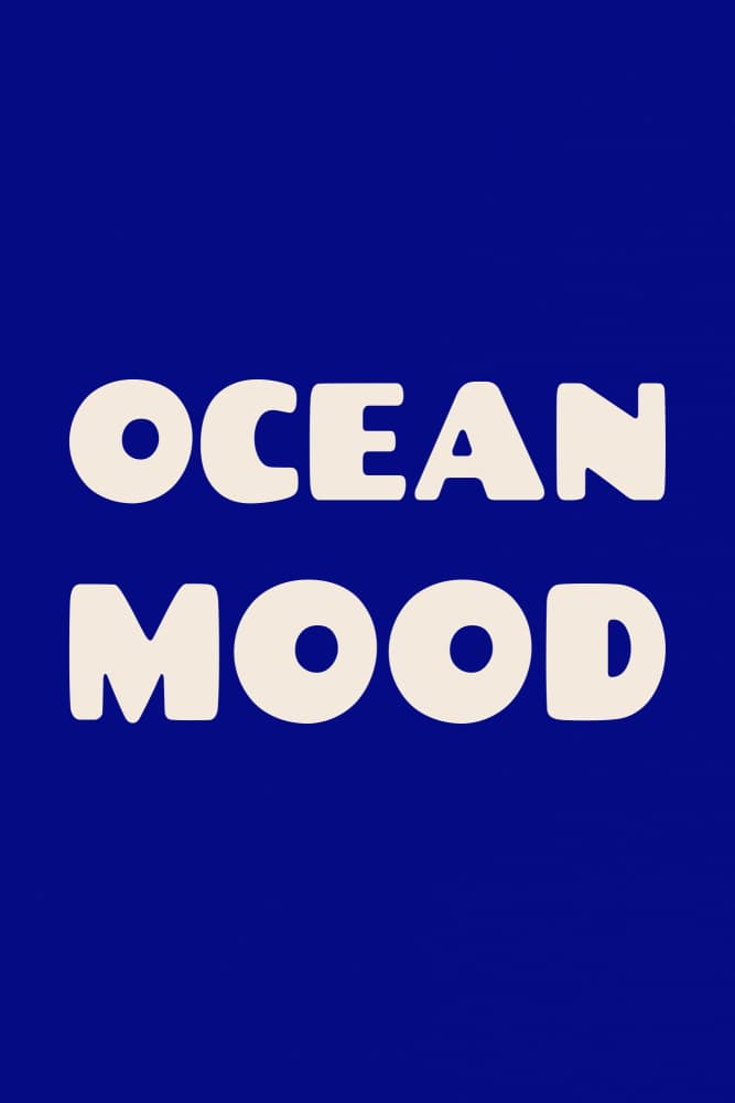 Ocean Mood Typography by Karen Menzenbach — canvas wall art