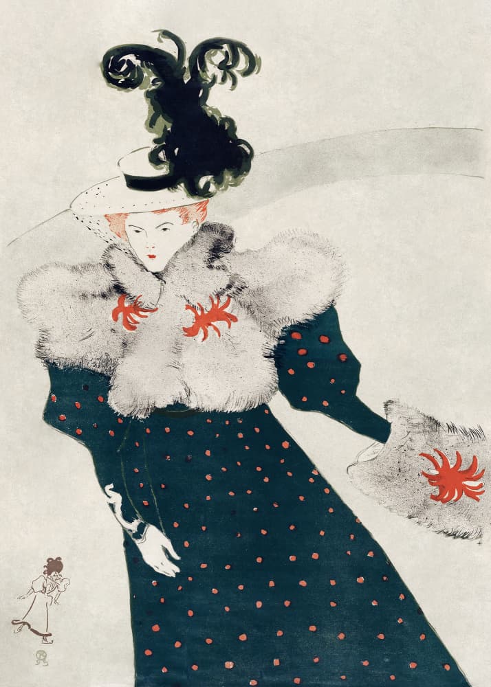 La Revue Blanche (1895) by TOULOUSE LAUTREC — canvas wall art