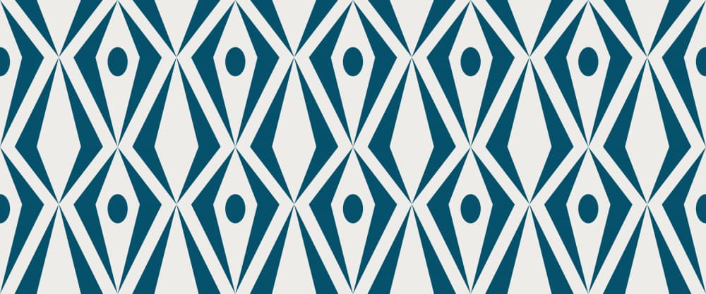 Teal Geometric Diamonds by Annick — canvas wall art