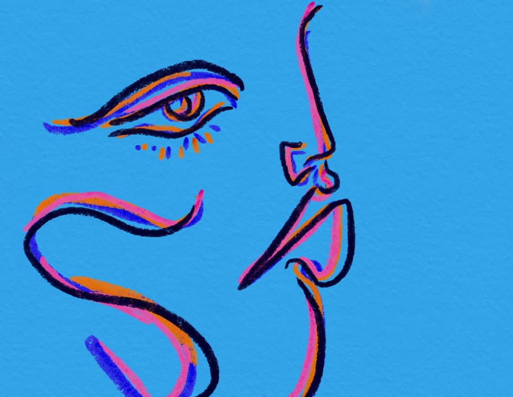 Colorful Abstract Profile by JLC ART — canvas wall art