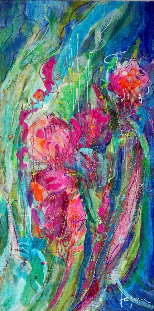 Impressionist Floral Abstract by Dorothy Fagan — canvas wall art