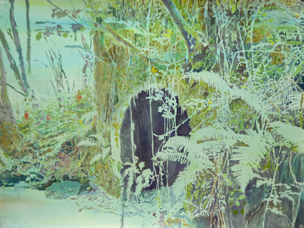 Deep Forest Greens by Karin Bos — canvas wall art