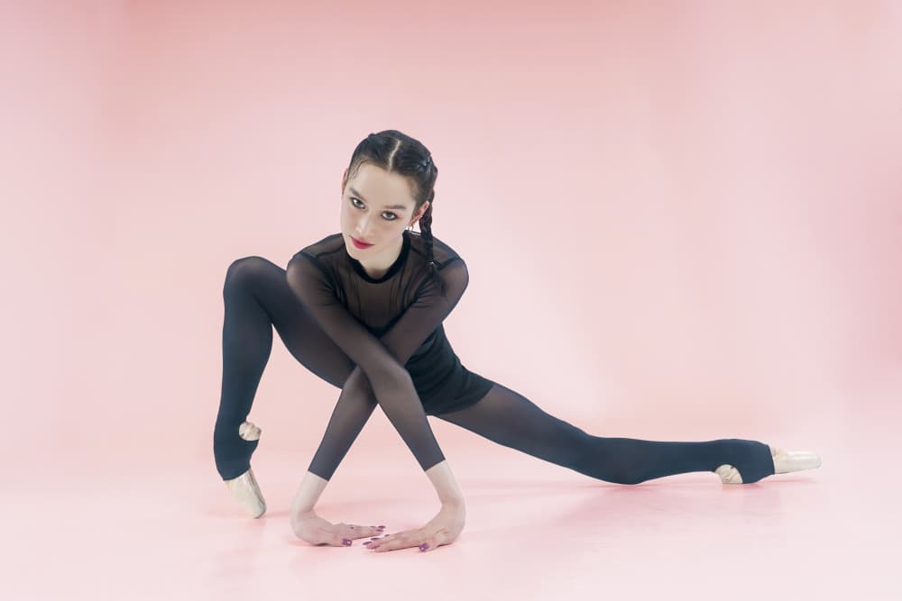Graceful Ballerina Pose by Alexandr — canvas wall art