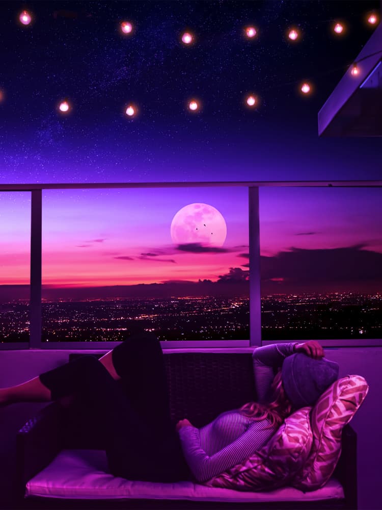 Moonlit City Romance by Ritvik takkar — canvas wall art