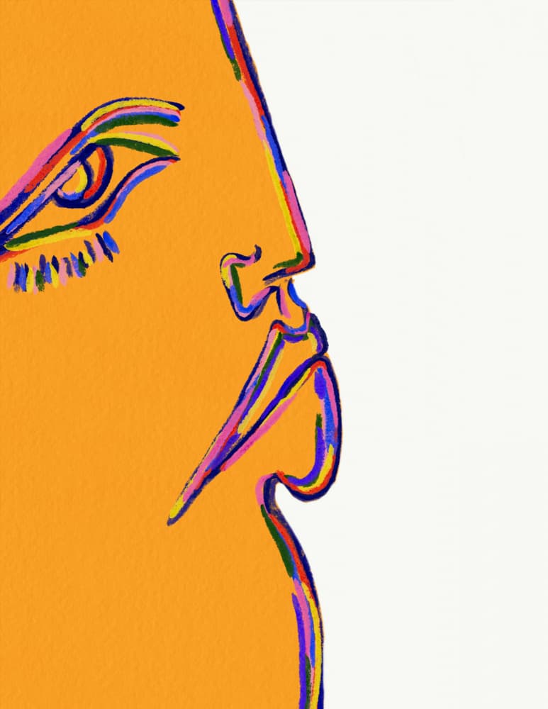 Colorful Abstract Profile by JLC ART — canvas wall art