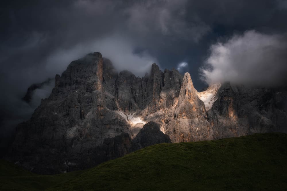 Majestic Mountain Light by Andrea Maestosi — canvas wall art