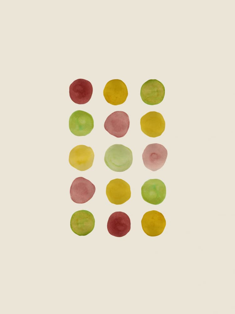 Muted Watercolor Dots