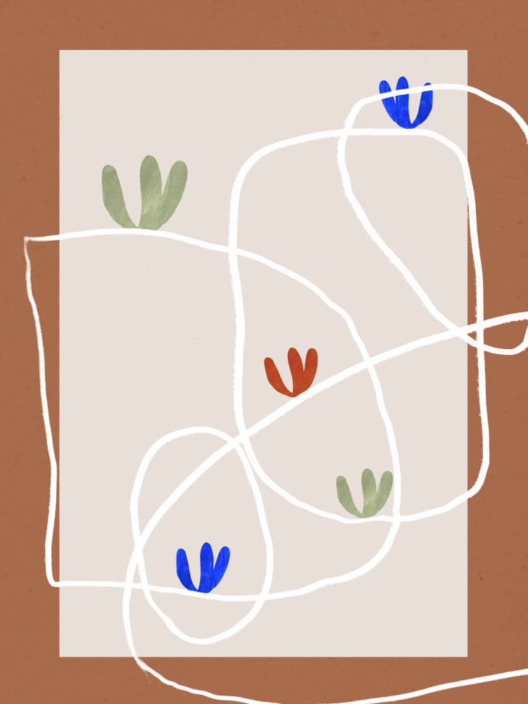 Whimsical Blooms by Treechild — canvas wall art