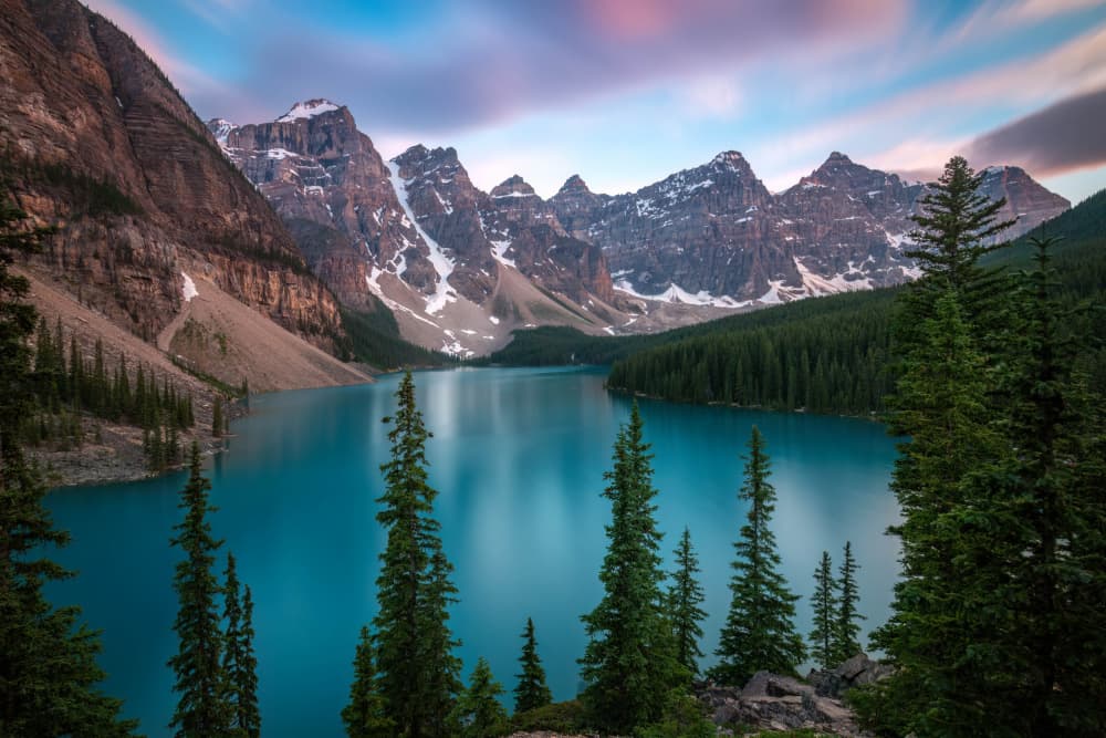 Turquoise Mountain Lake by Christoph Schaarschmidt — canvas wall art