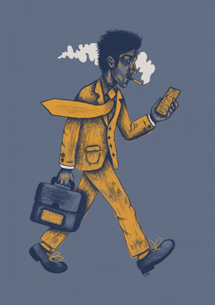 Man On The Go by Senna-Mia Rahner — canvas wall art