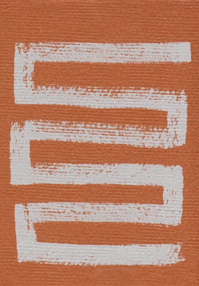 Abstract Orange Zigzag by Santhosh ch — canvas wall art