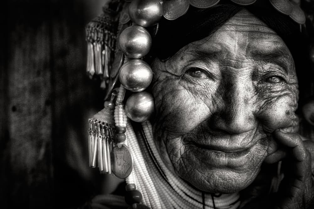 Smiling Tribal Elder by Sergio Pandolfini — canvas wall art