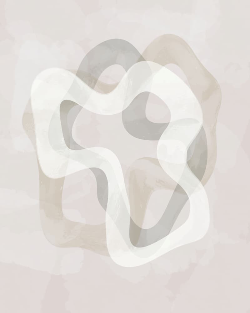 Layered Neutral Waves by Sannel Larson — canvas wall art